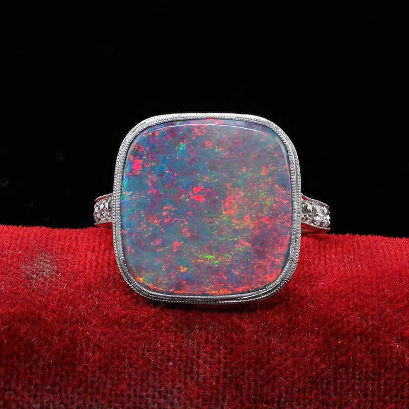 October Birthstone: Antique Opal Jewelry, from Victorian Cabochons to Art Deco Black Opal