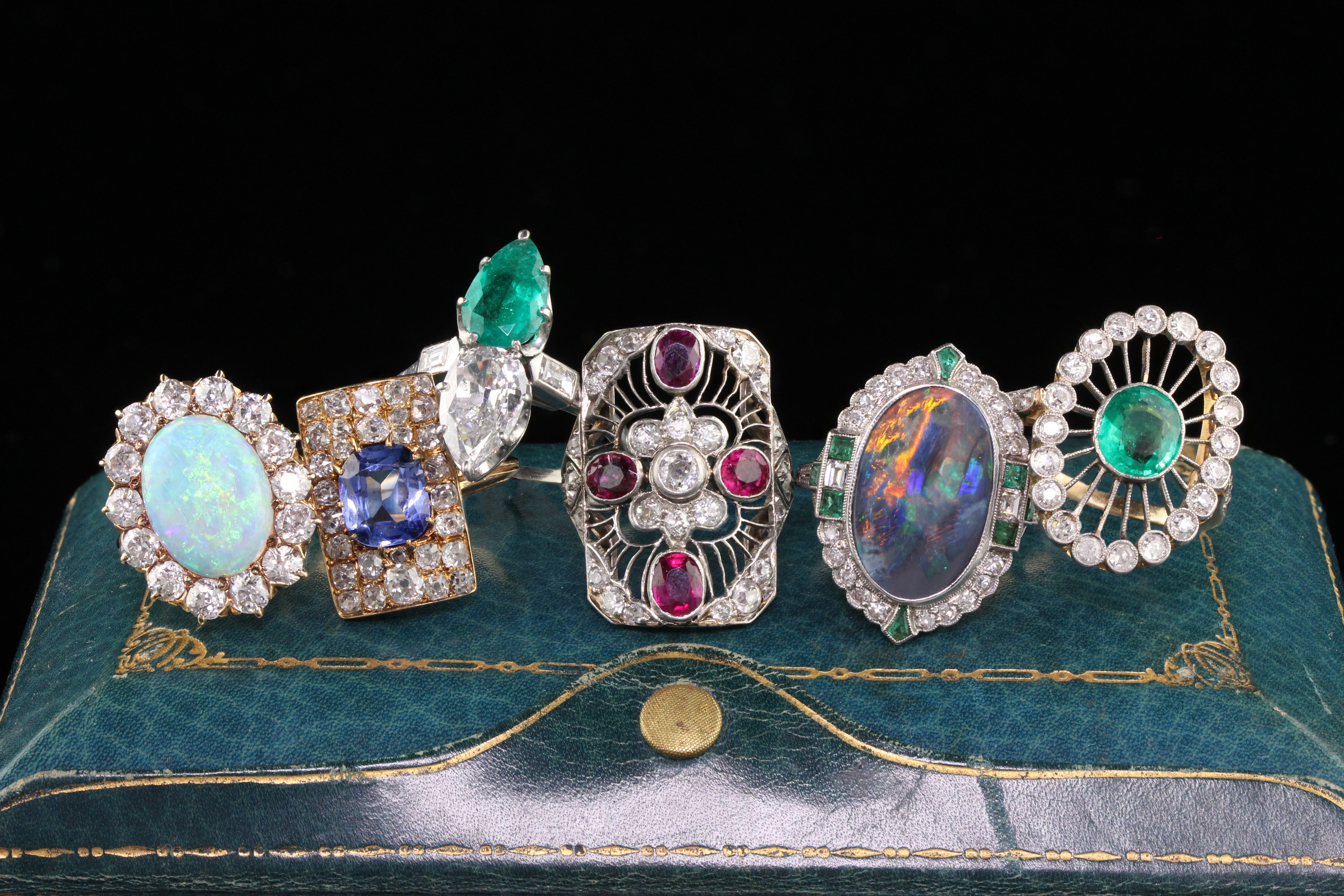 Vintage Style Diamond Cocktail Ring | Reuven Gitter Jewelers
