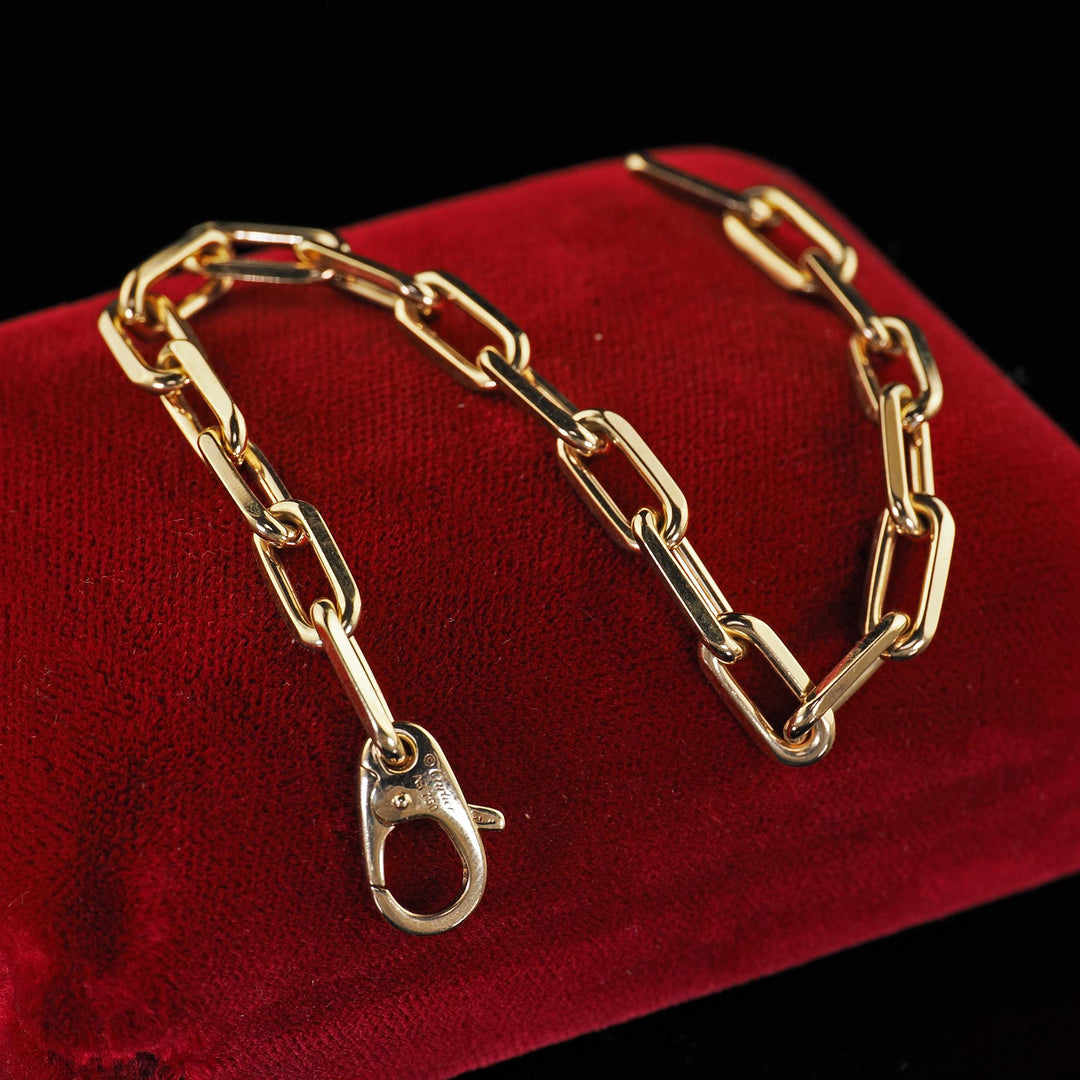 Vintage Cartier Santos de Cartier 18K Yellow Gold Paperclip Chain