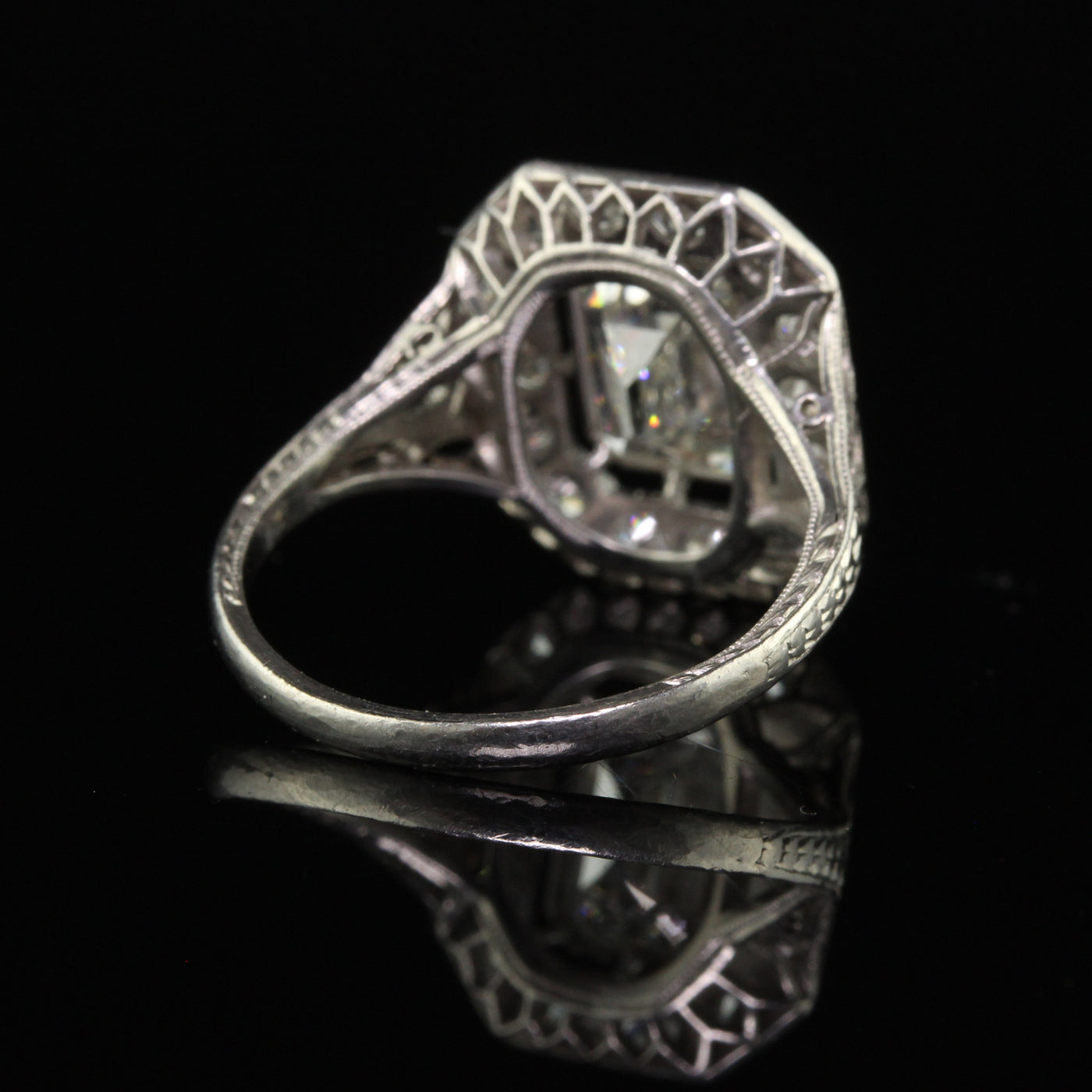Vintage Filigree Diamond Engagement Ring Mounting by designer Simon G –  Prospect Jewelers