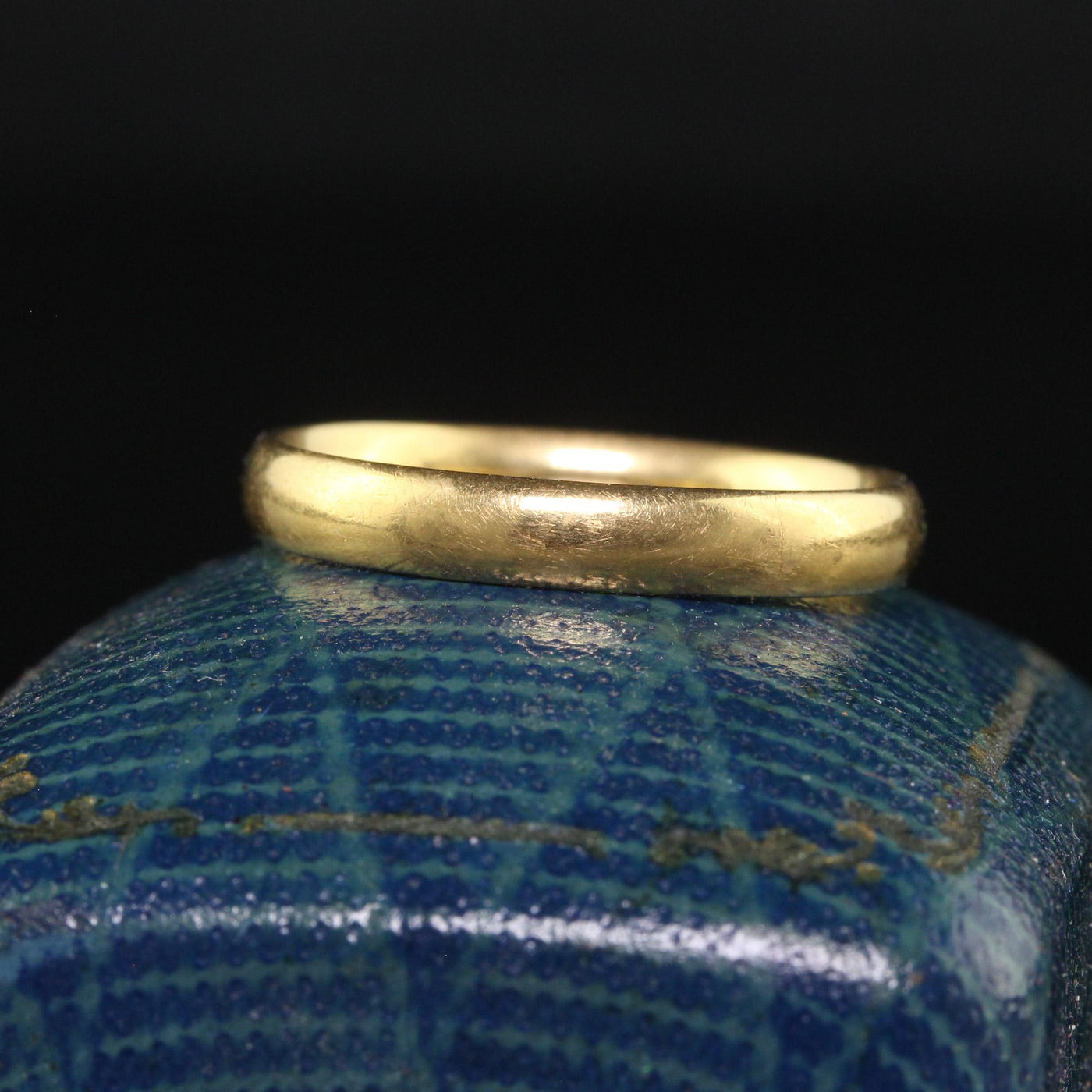 Antique Art Deco 18K Yellow Gold Classic Wedding Band - Size 8