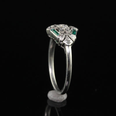 Vintage Art Deco Platinum Single Cut Diamond Circa "33" Ring