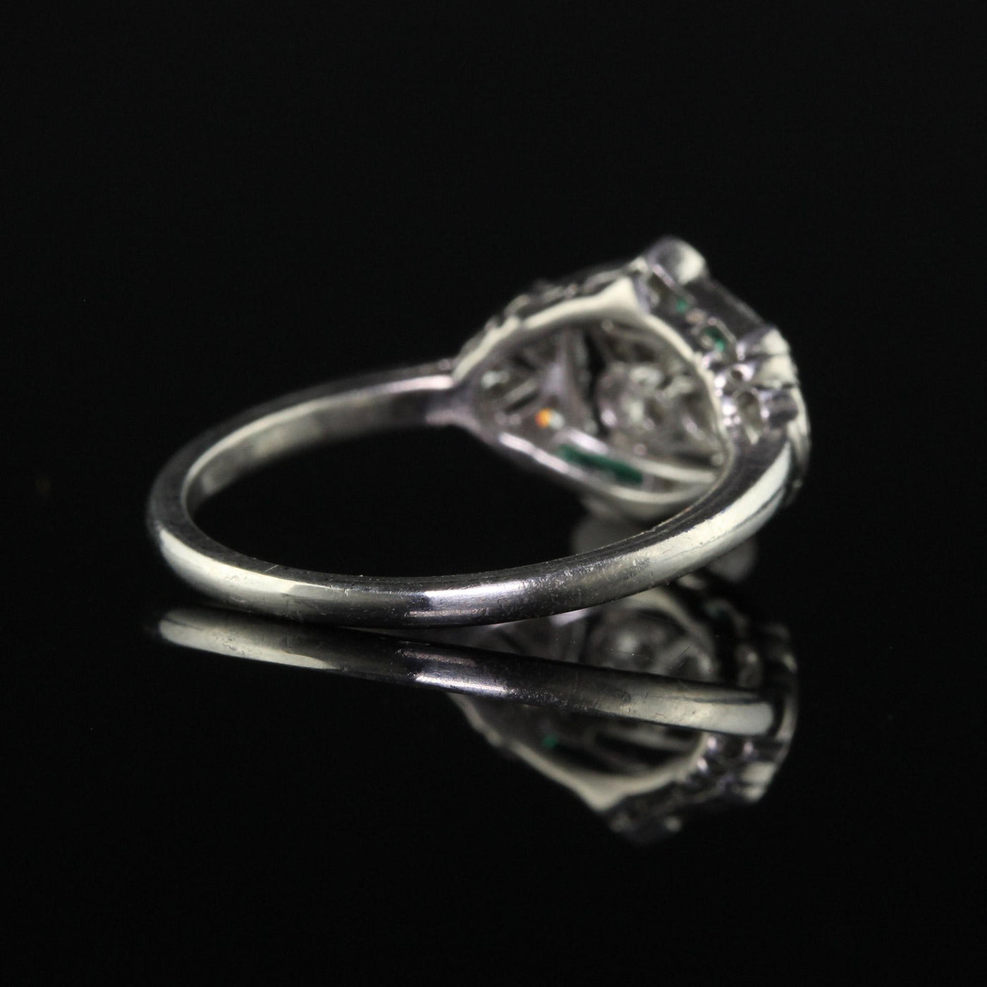 Vintage Art Deco Platinum Single Cut Diamond Circa "33" Ring