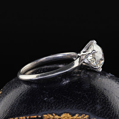 Vintage Retro Platinum Tiffany and Co Old European Cut Diamond Solitaire - GIA