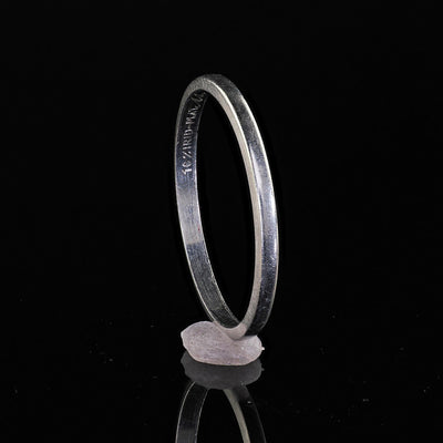 Antique Art Deco Platinum Classic Design Engraved Wedding Band - Size 6