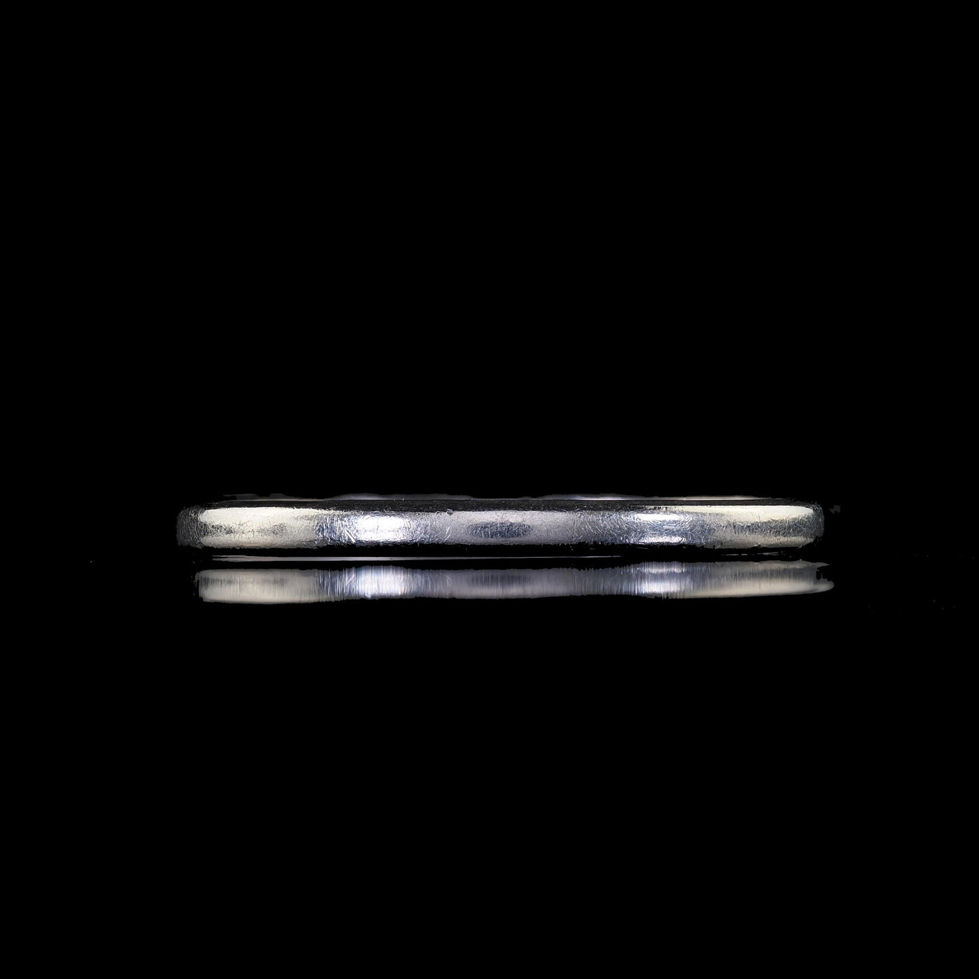 Antique Art Deco Platinum Classic Design Engraved Wedding Band - Size 6