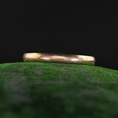 Antique Art Deco 14K Yellow Gold Classic Wedding Band - Size 9 1/2
