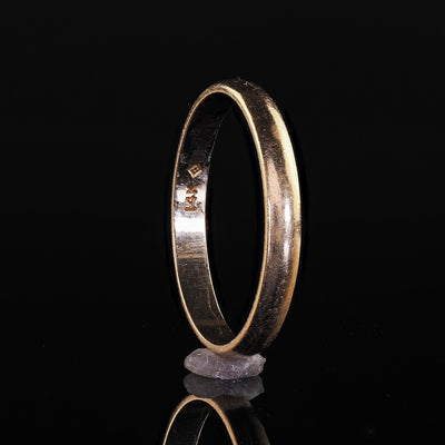 Antique Art Deco 14K Yellow Gold Classic Wedding Band - Size 9 1/2