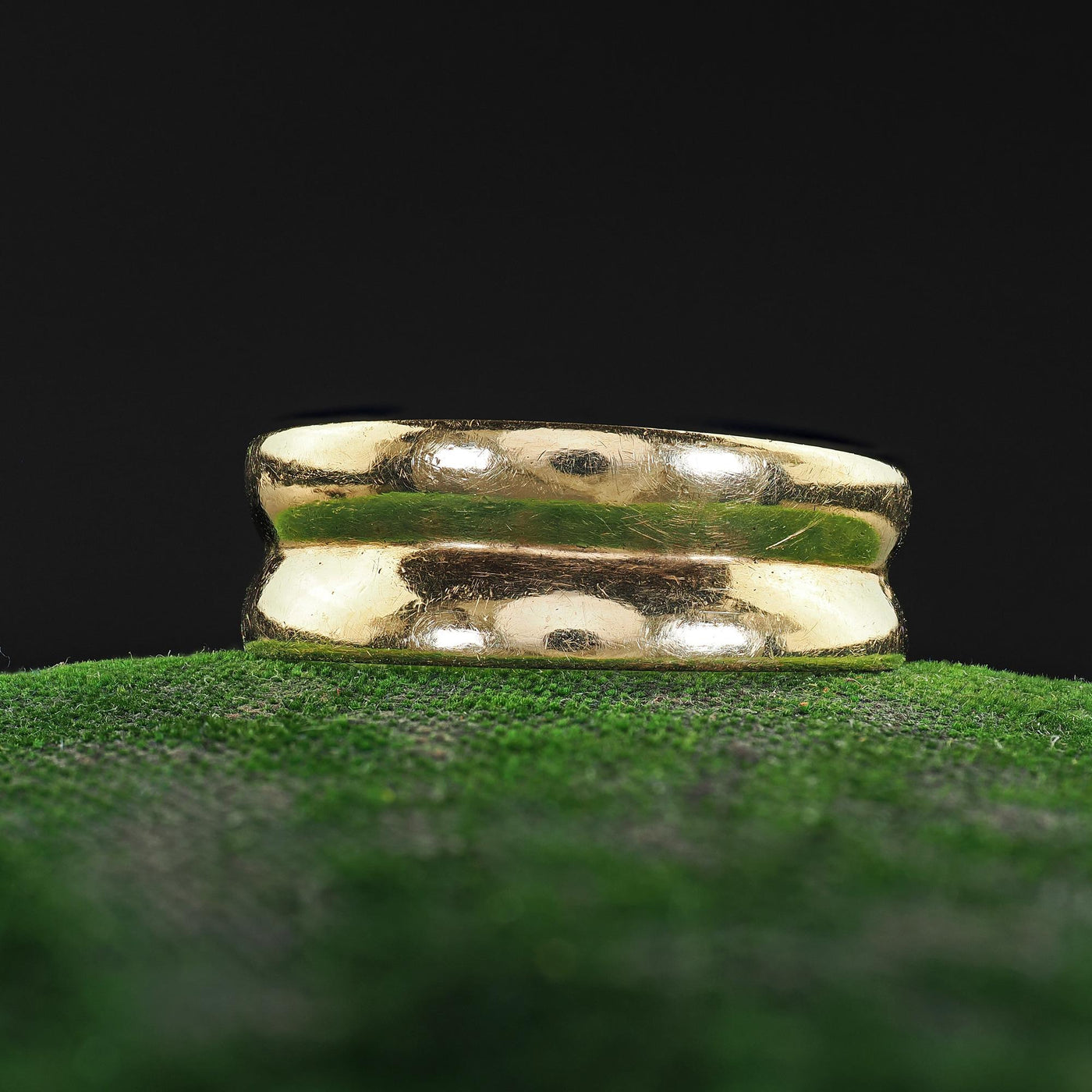 Vintage Tiffany and Co 18K Yellow Gold Wide Wedding Band - Size 6 1/4