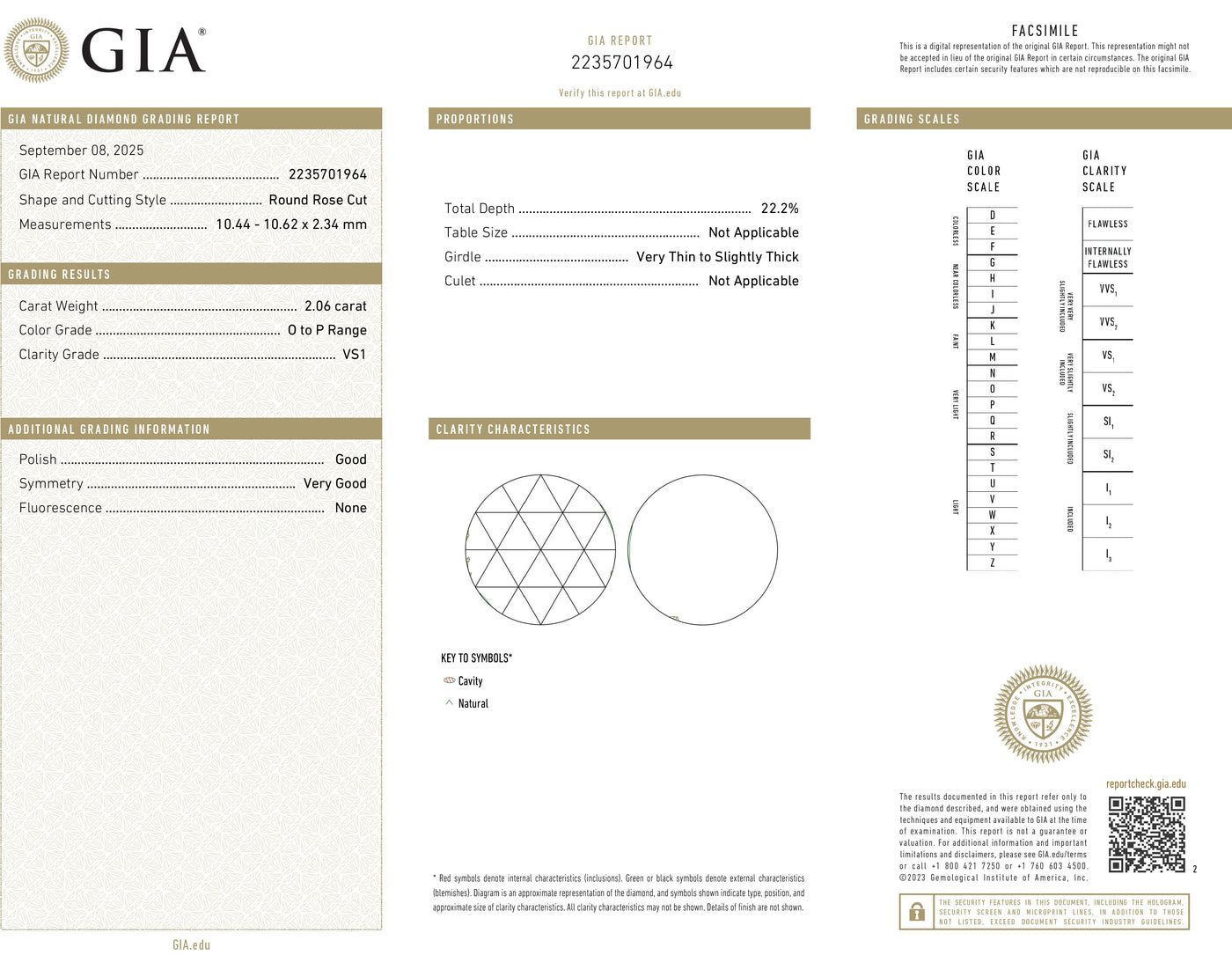 Antique Victorian 14K Gold Rose Cut Diamond Filigree Engagement Ring - GIA