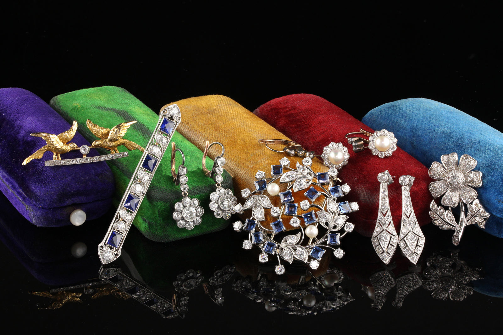 Antique Earrings & Brooches