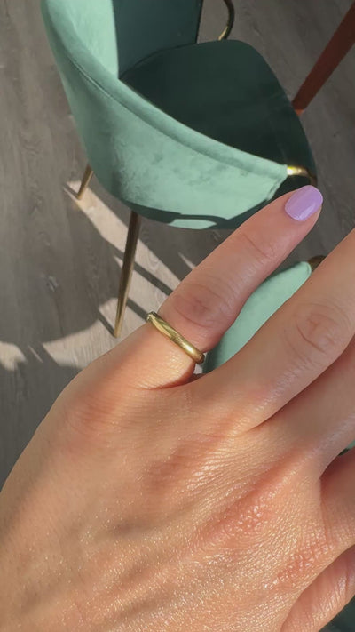 Vintage Estate Tiffany Co 18K Yellow Gold Classic Wedding Band Ring - Size 4 3/4