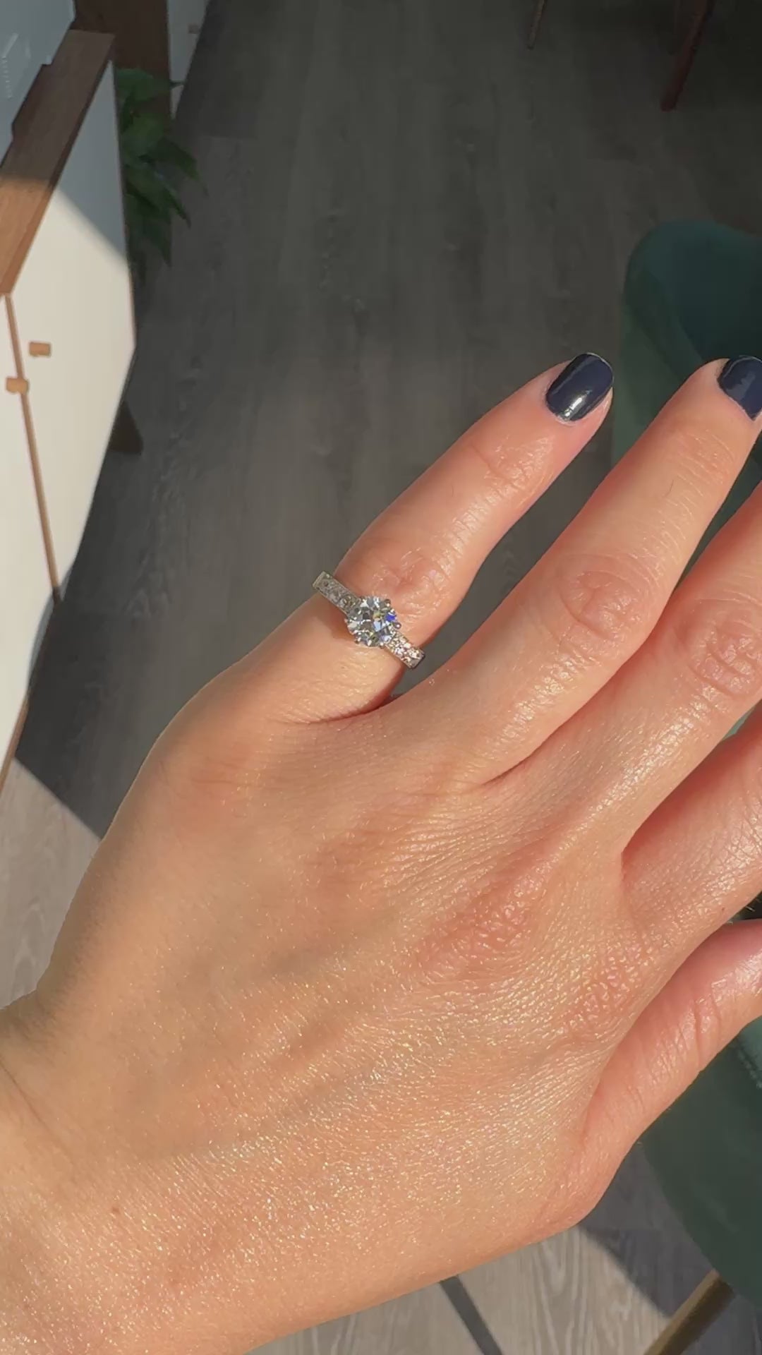 Antique Edwardian French 18K Yellow Gold Old Mine Diamond Engagement Ring - GIA