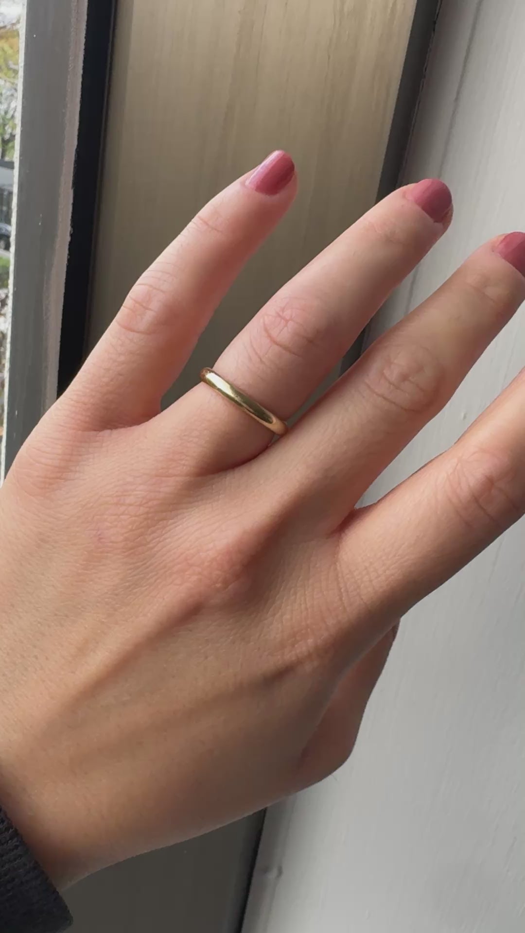 Vintage Tiffany and Co 18K Yellow Gold Classic Wedding Band - Size 6 1/2