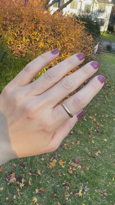 Antique Art Deco 14K Yellow Gold Classic Wedding Band - Size 9 1/2