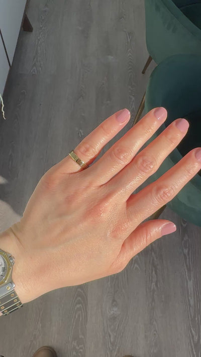 Vintage Retro Tiffany and Co 18K Yellow Gold Engraved Wedding Band - Size 5