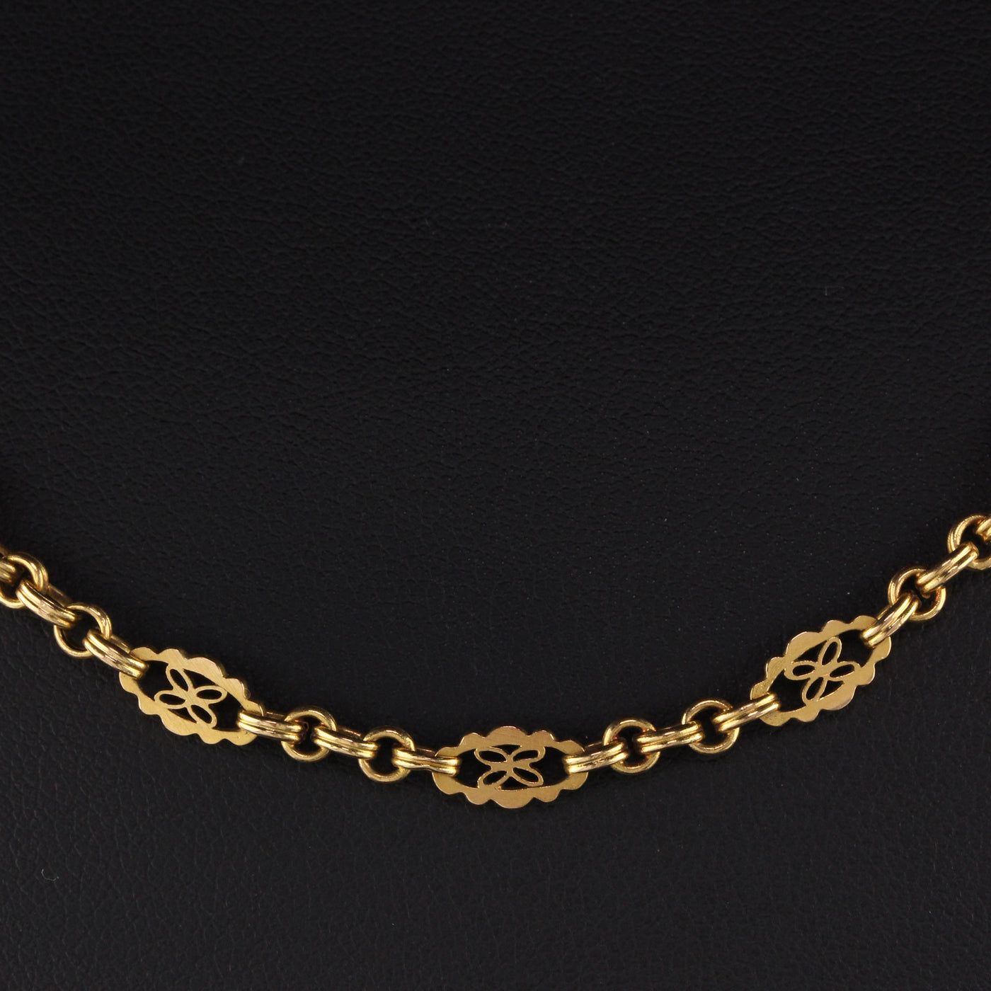 Victorian 20K Yellow Gold Necklace Chain