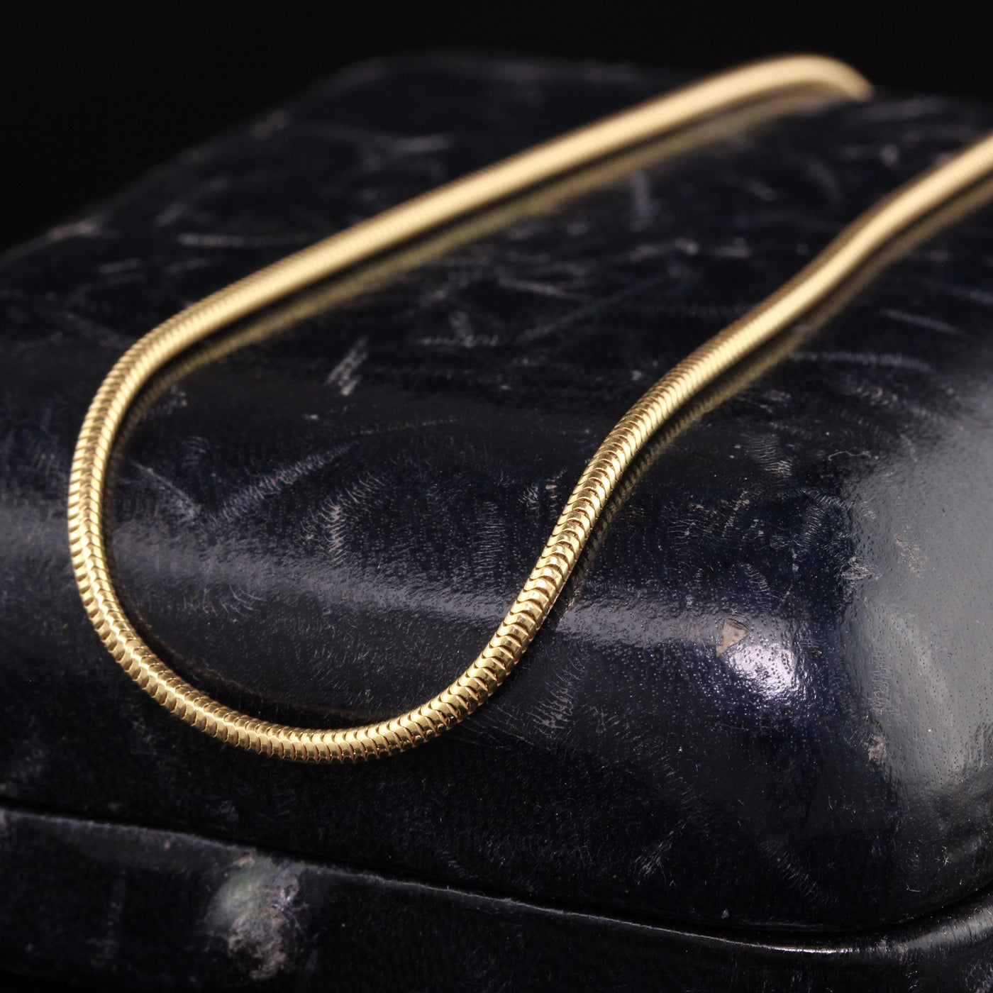 Vintage Estate 14K Yellow Gold Snake Chain - 16 inches