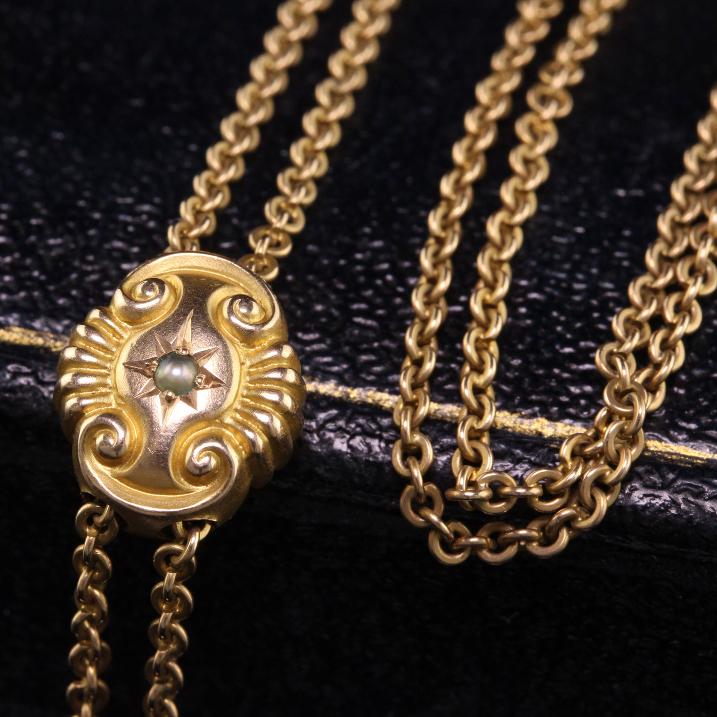 Antique Heavy Curb Link Necklace in Solid 9ct Rose Gold - Antique And  Vintage Elegance Online Australia Melbourne Sydney