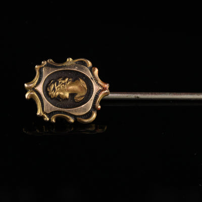 Vintage Estate Cameo Stick Pin