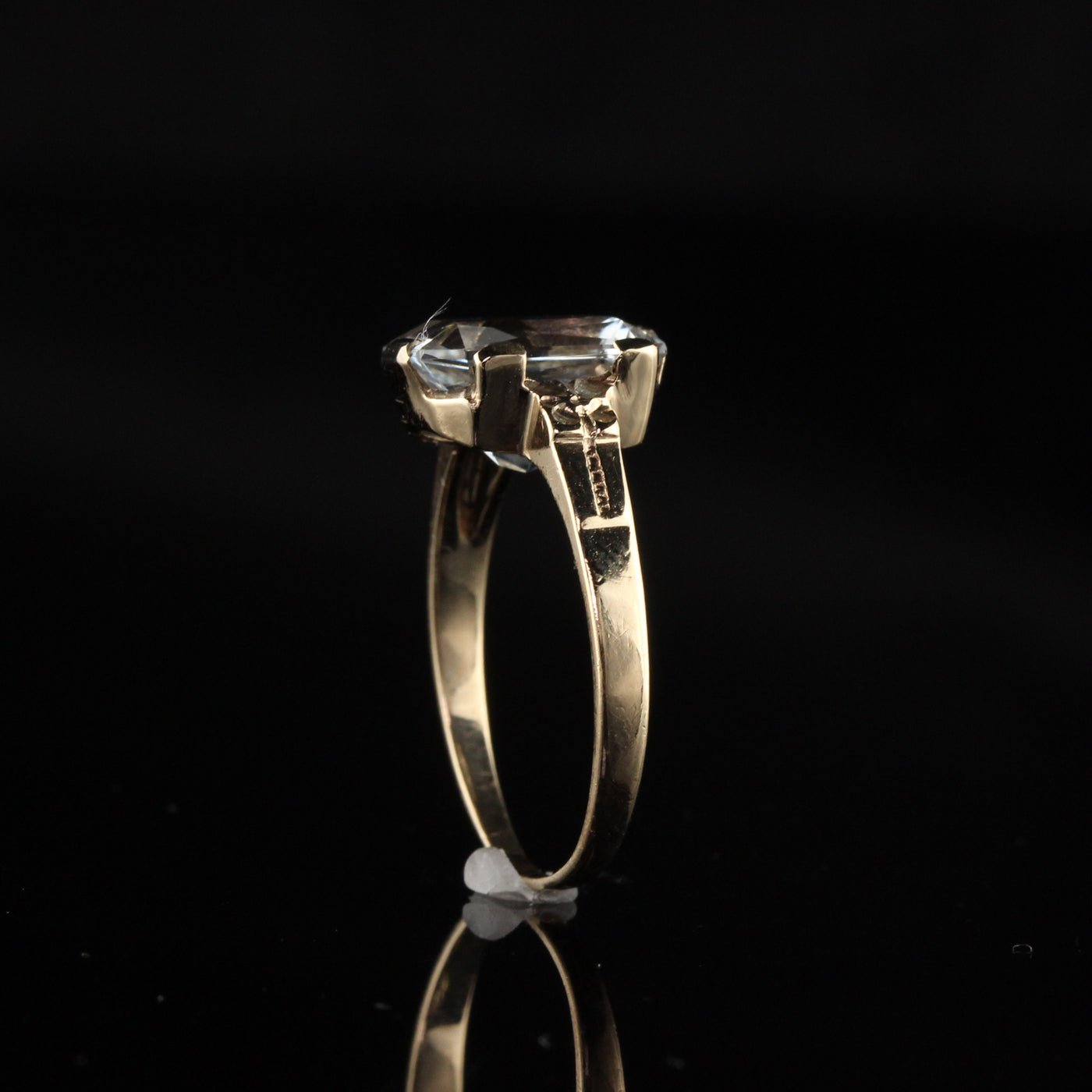 Antique Victorian 10K Yellow Gold Cocktail Ring