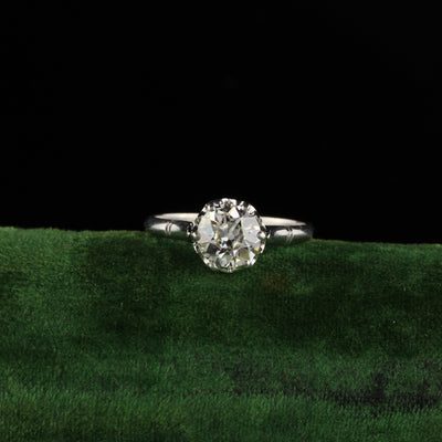 Antique Art Deco Platinum Engagement Ring