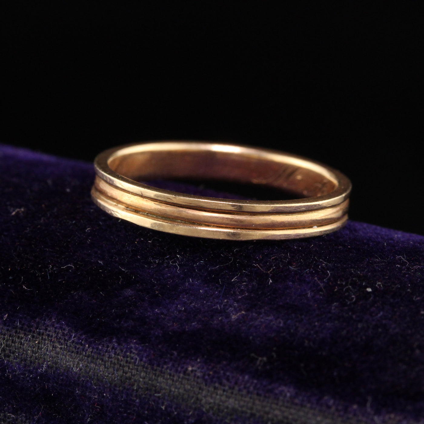 RESERVED - Layaway 2 of 5 - Antique Victorian 14K Yellow Gold Engraved Wedding Band - Size 6