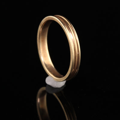 RESERVED - Layaway 3 of 5 - Antique Victorian 14K Yellow Gold Engraved Wedding Band - Size 6