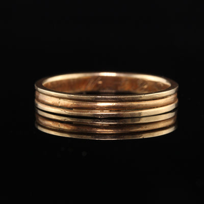 RESERVED - Layaway 5 of 5 - Antique Victorian 14K Yellow Gold Engraved Wedding Band - Size 6