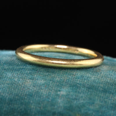 Antique Art Deco Tiffany and Co 18K Yellow Gold Classic Wedding Band